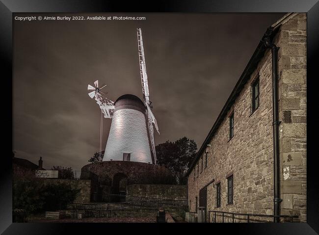 Fulwell Mill at Night Framed Print by Aimie Burley