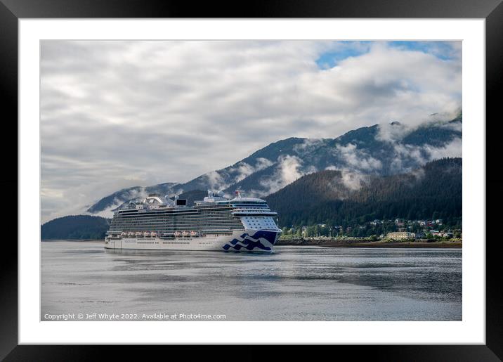 Alaska Cruise Framed Mounted Print by Jeff Whyte
