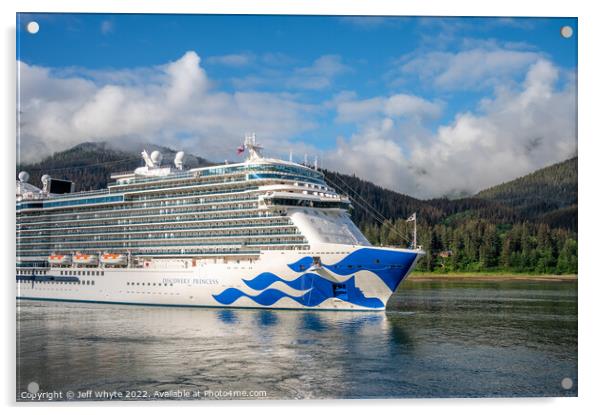 Alaska Cruise Acrylic by Jeff Whyte