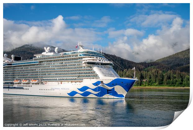 Alaska Cruise Print by Jeff Whyte