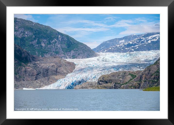 Mendenhall Glacier Framed Mounted Print by Jeff Whyte