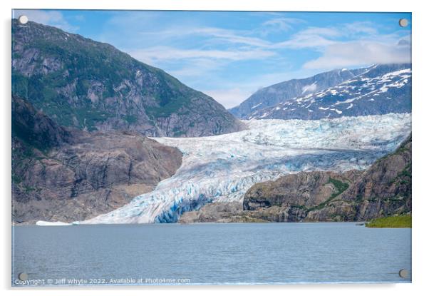 Mendenhall Glacier Acrylic by Jeff Whyte