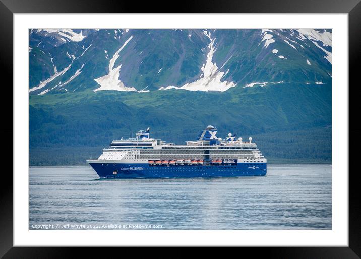 Alaska Cruise Framed Mounted Print by Jeff Whyte