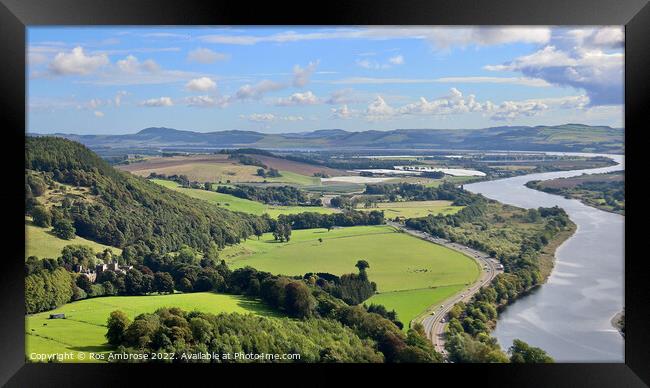 Kinfauns Castle and the River Tay Framed Print by Ros Ambrose