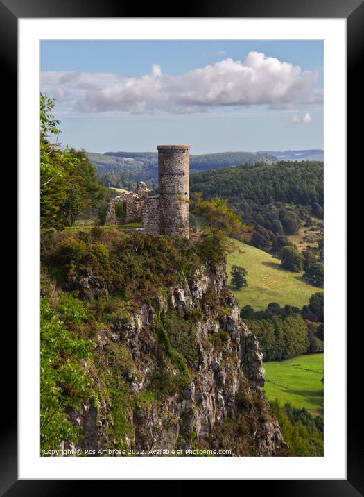 Kinnoull Tower Framed Mounted Print by Ros Ambrose