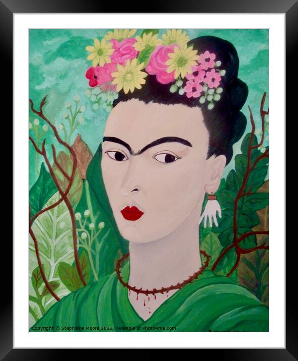 Frida Framed Mounted Print by Stephanie Moore