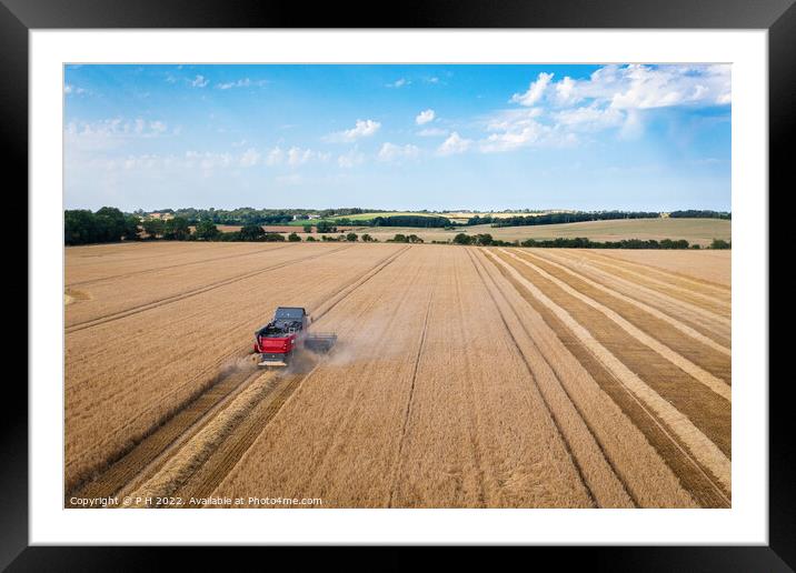 Harvest time Framed Mounted Print by P H