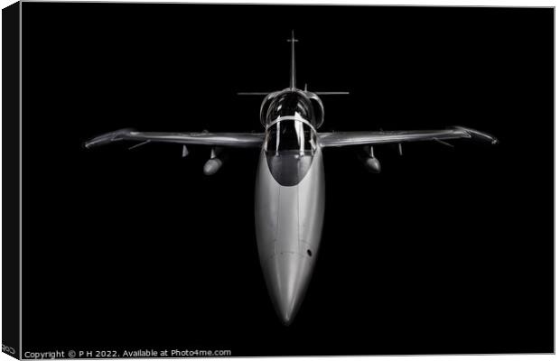Head on Fighter jet Canvas Print by P H