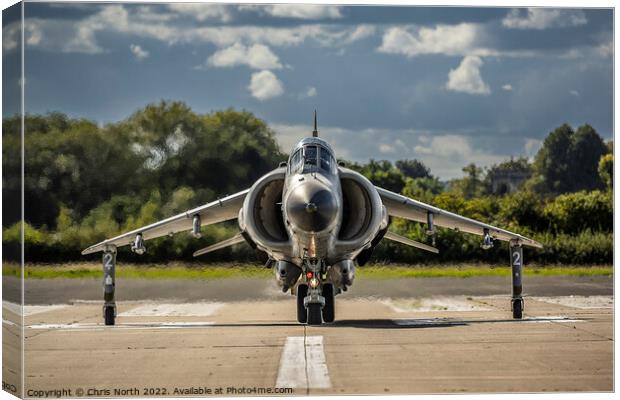 Sea Harrier FRS2 Canvas Print by Chris North