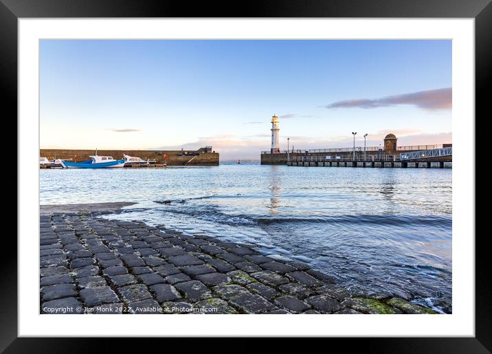 Newhaven Harbour Framed Mounted Print by Jim Monk