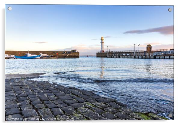Newhaven Harbour Acrylic by Jim Monk
