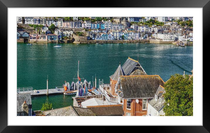 View From The Royal Dart Yacht Club Kingswear Framed Mounted Print by Peter F Hunt