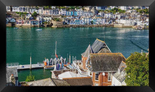 View From The Royal Dart Yacht Club Kingswear Framed Print by Peter F Hunt