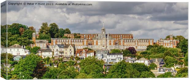 The Naval College Dartmouth Canvas Print by Peter F Hunt