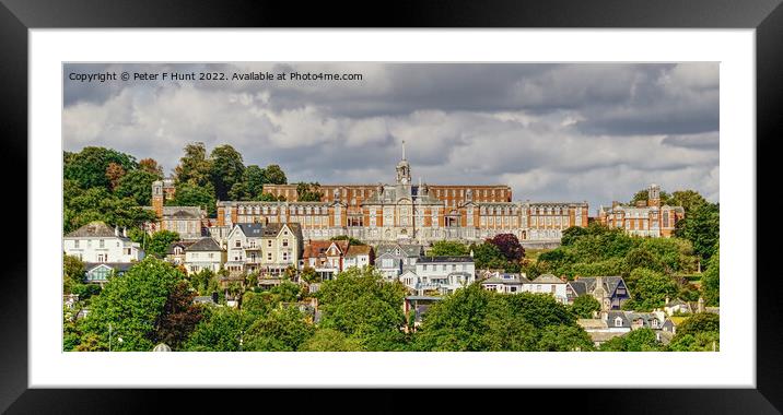 The Naval College Dartmouth Framed Mounted Print by Peter F Hunt