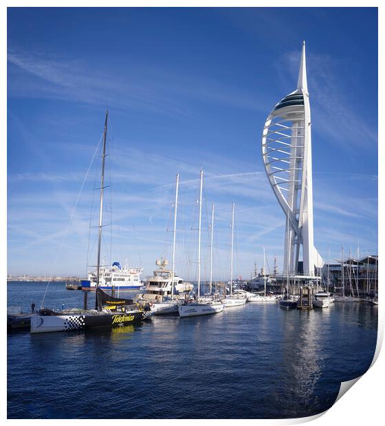Towering Over Portsmouth Print by kathy white