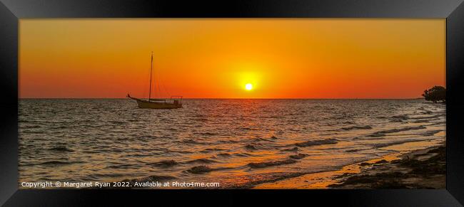 Serene Sunset over Ifaty Beach Framed Print by Margaret Ryan