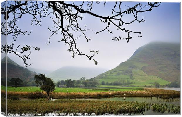 Brotherswater And Hartsop Dodd Canvas Print by Jason Connolly