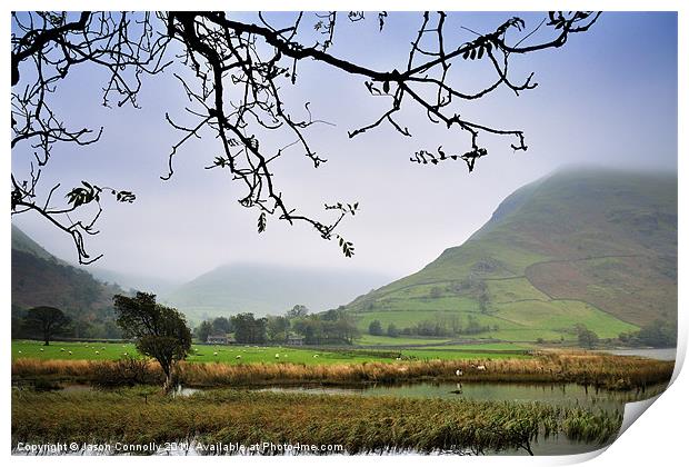 Brotherswater And Hartsop Dodd Print by Jason Connolly