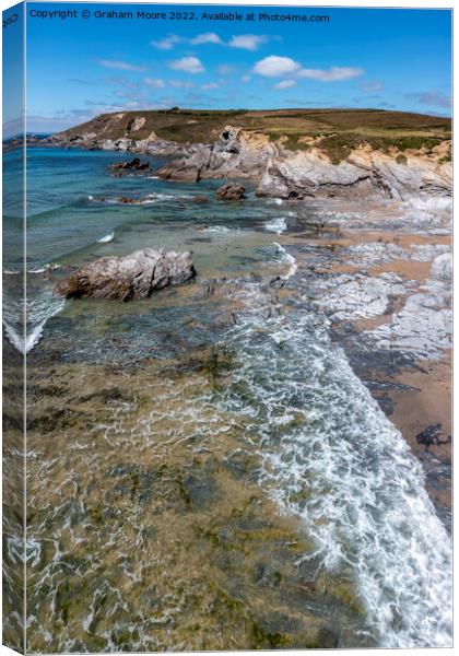 Dollar Cove looking north vert pan Canvas Print by Graham Moore