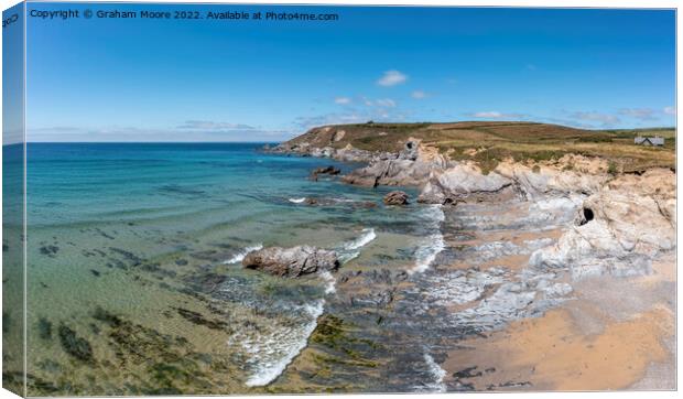 Dollar Cove looking north Canvas Print by Graham Moore