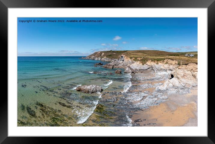 Dollar Cove looking north Framed Mounted Print by Graham Moore