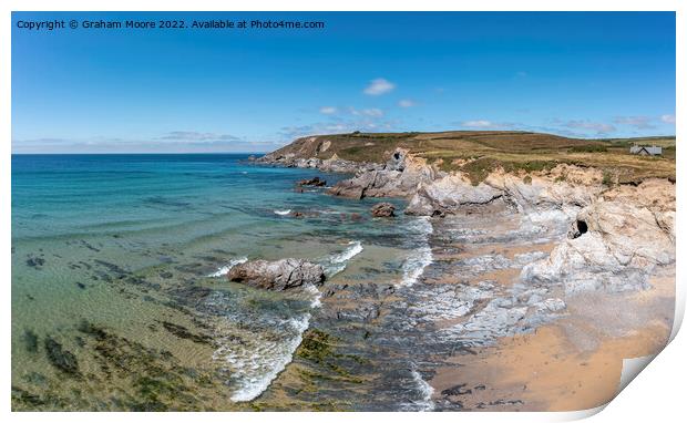 Dollar Cove looking north Print by Graham Moore