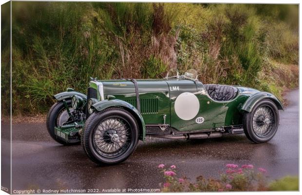 Vintage Racing Glory Canvas Print by Rodney Hutchinson