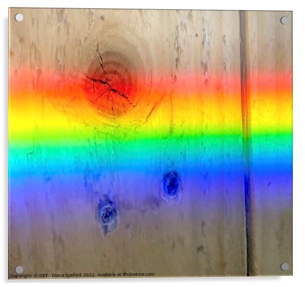 Horizontal Rainbow Acrylic by DEE- Diana Cosford