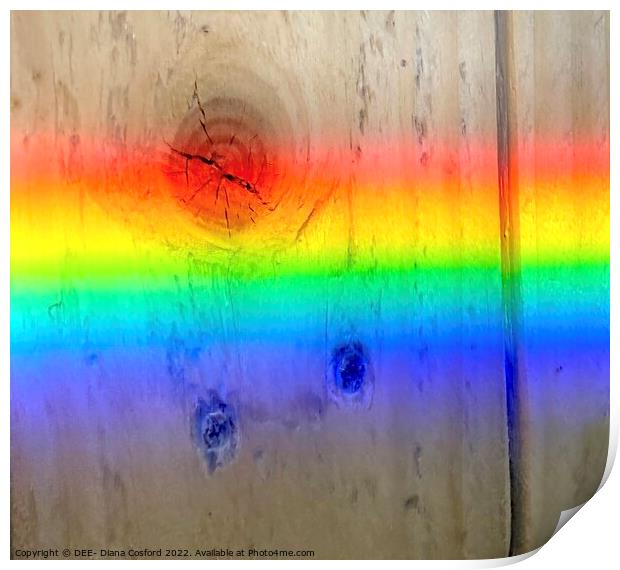 Horizontal Rainbow Print by DEE- Diana Cosford
