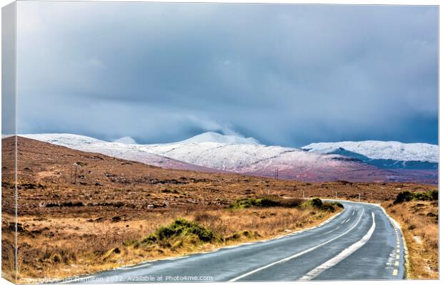 Winter in Donegal Ireland Canvas Print by jim Hamilton