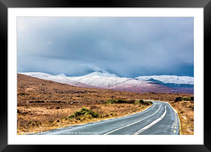 Winter in Donegal Ireland Framed Mounted Print by jim Hamilton
