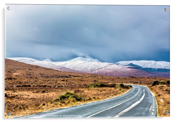 Winter in Donegal Ireland Acrylic by jim Hamilton