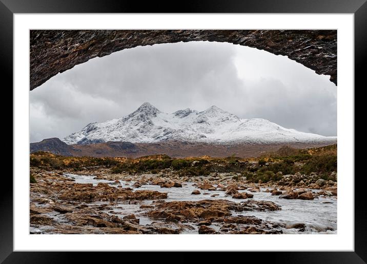 View of the Cuillins on the Isle of Skye Framed Mounted Print by Frank Farrell