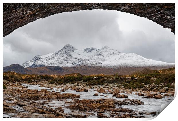 View of the Cuillins on the Isle of Skye Print by Frank Farrell