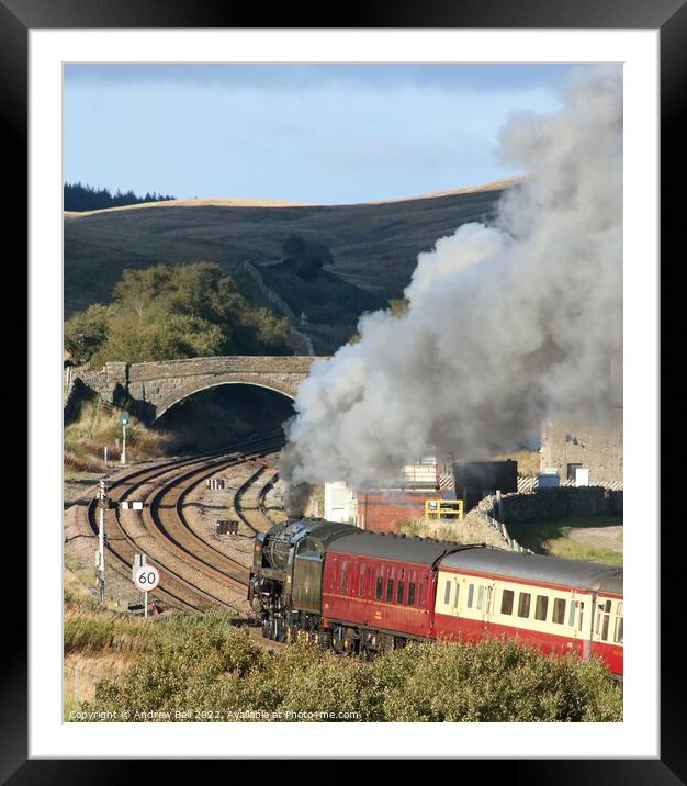 Britannia at Blea Moor Framed Mounted Print by Andrew Bell