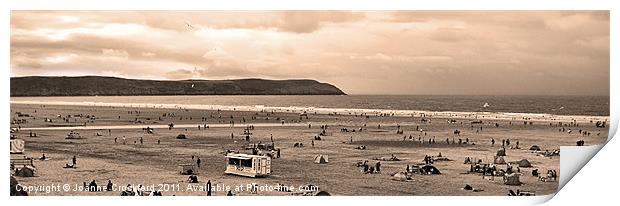 Woolacombe Beach Print by Joanne Crockford