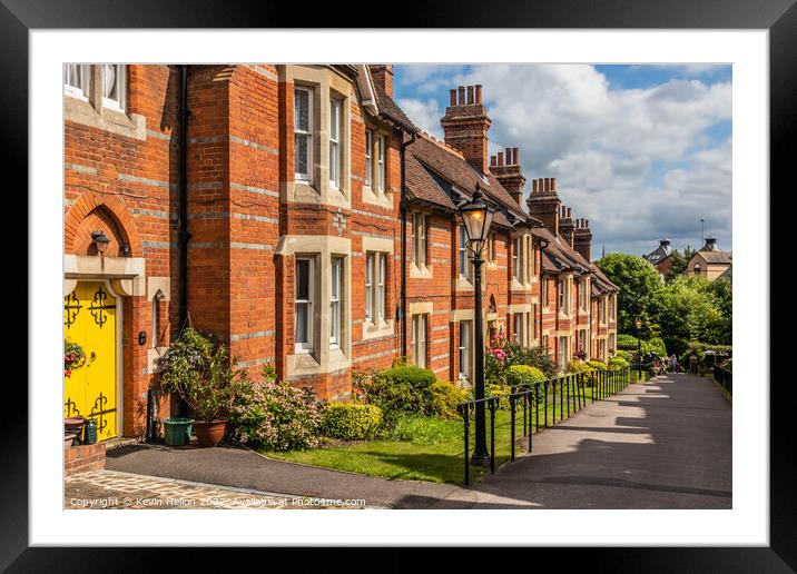 Vachel almshouses, Reading Framed Mounted Print by Kevin Hellon