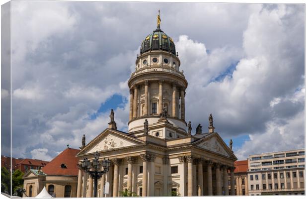 French Cathedral In Berlin Canvas Print by Artur Bogacki