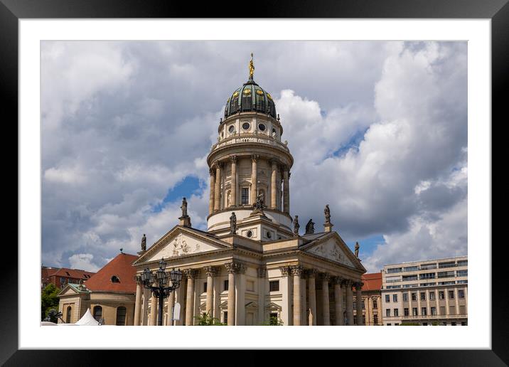 French Cathedral In Berlin Framed Mounted Print by Artur Bogacki