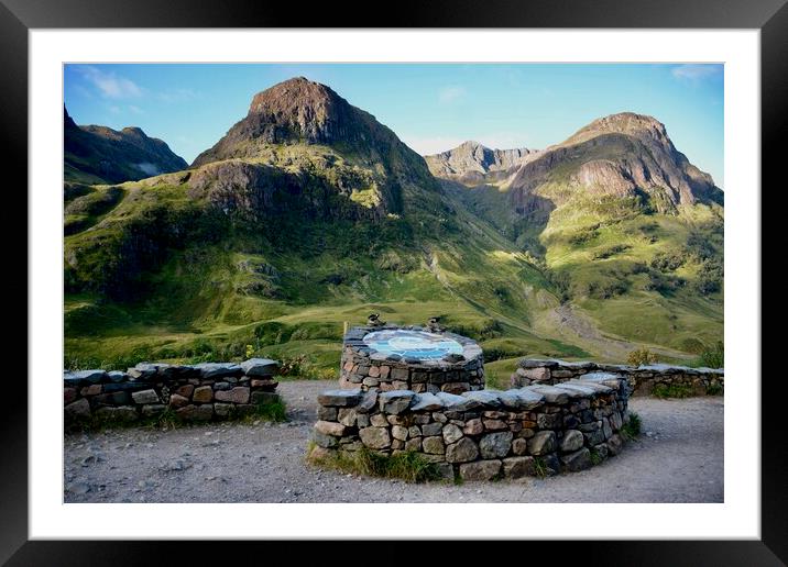Three Sisters Viewpoint,Glencoe,Scotland. Framed Mounted Print by jim wilson