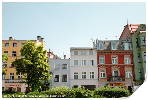 Torun old town Print by Sanga Park