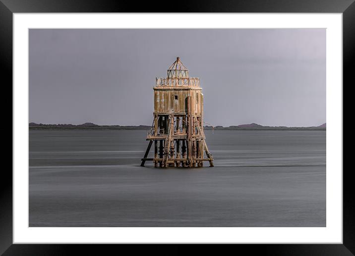 A Wooded Beacon on Scotlands Firth Framed Mounted Print by DAVID FRANCIS