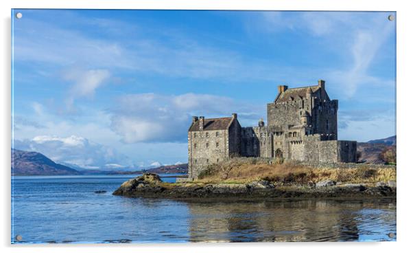 Eilean Donan Castle Acrylic by Frank Farrell
