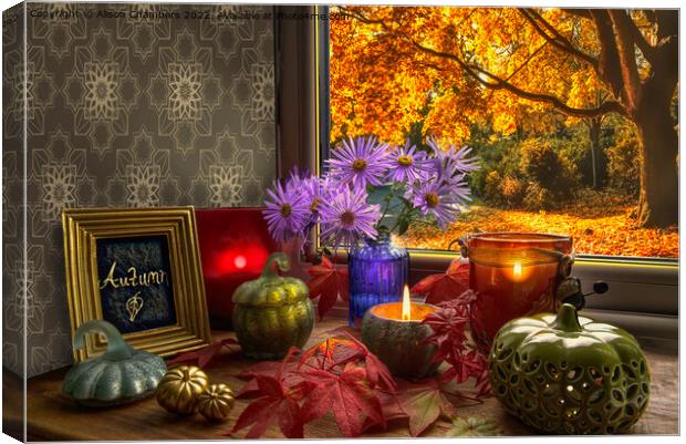 Still Life Autumn Canvas Print by Alison Chambers