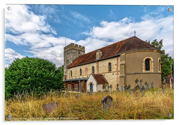 Goring on Thames Parish Church Acrylic by Ian Lewis