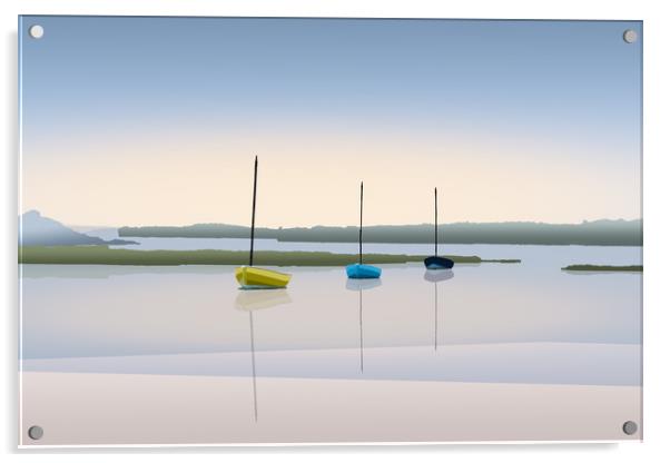 Chichester Harbour Acrylic by Mark Jones