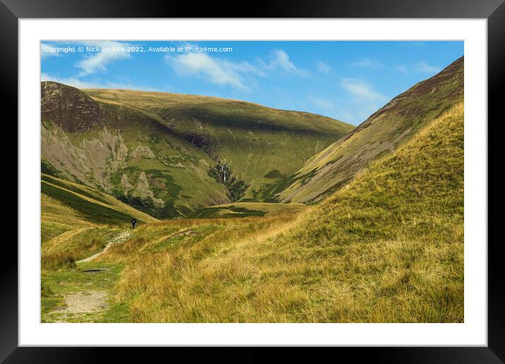 The Walk to Cautley Spout Howgill Fells Framed Mounted Print by Nick Jenkins