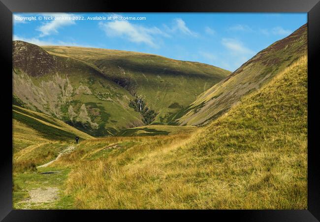 The Walk to Cautley Spout Howgill Fells Framed Print by Nick Jenkins