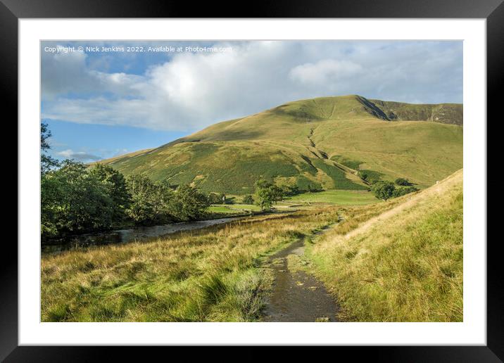 The River Rawthey and Footpath on way to Cautley Spout  Framed Mounted Print by Nick Jenkins